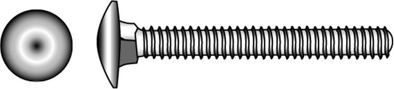 Marinetech Slotbout met Moer M6x25 (4 stuks) DIN603