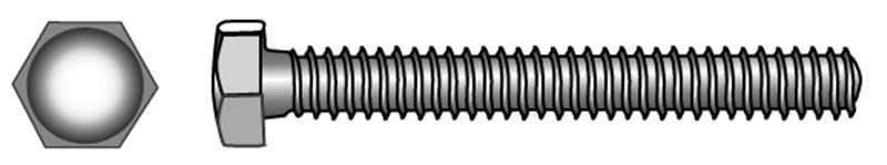 Marinetech Tapbout + Moer M8x50mm PK zaagsnede 2 stuks DIN933