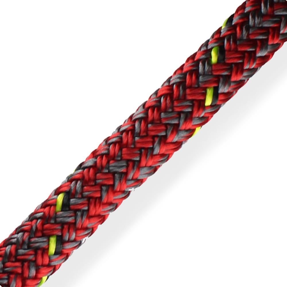 Marlow D2 Racing 8 mm Dyneema lijn rood/grijs (per meter)