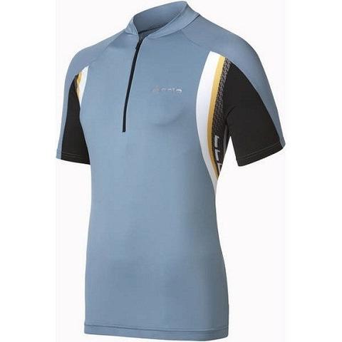 Odlo Bike standup collar fietsshirt korte mouwen blauw heren