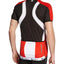 Odlo Bike standup collar fietsshirt korte mouwen rood met zwart en wit heren