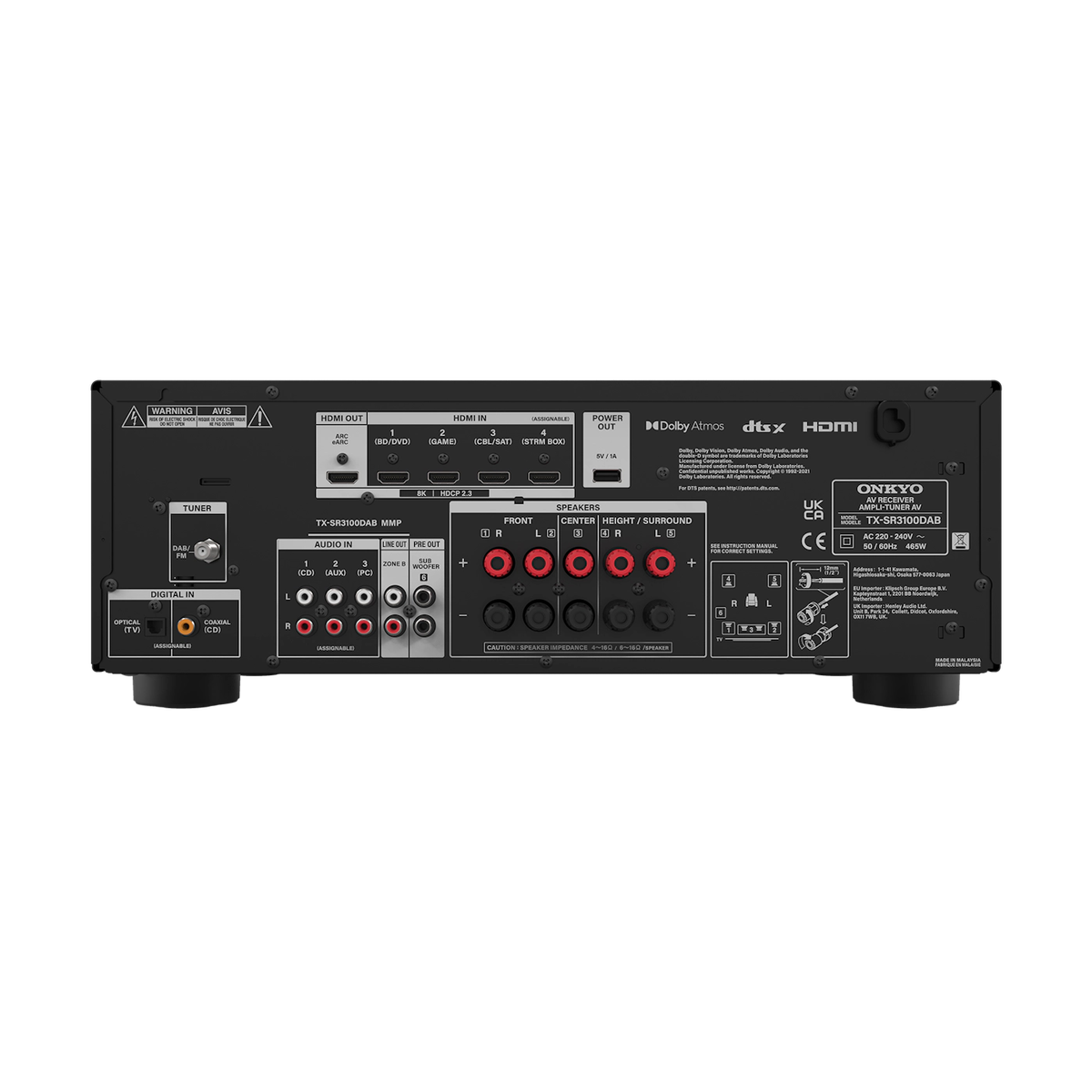 Onkyo TX-SR3100 Surround Receiver met DAB+ tuner