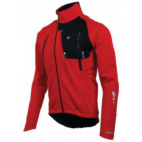 Pearl Izumi PRO Softshell WXB fietsjack rood met zwart heren