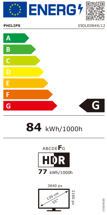 Philips 55OLED849/12 OLED Smart televisie met Ambilight