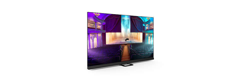 Philips 77OLED908/12 OLED smart televisie met soundbar en draaibare voet