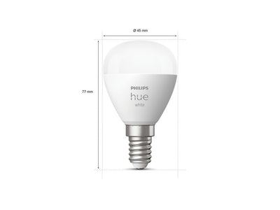 Philips HueW Hue E14 Ledlamp Kogel Warm Wit Licht