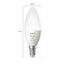 Philips HueWCA Kaarslamp Lichtbron E14 - White and Color Ambiance
