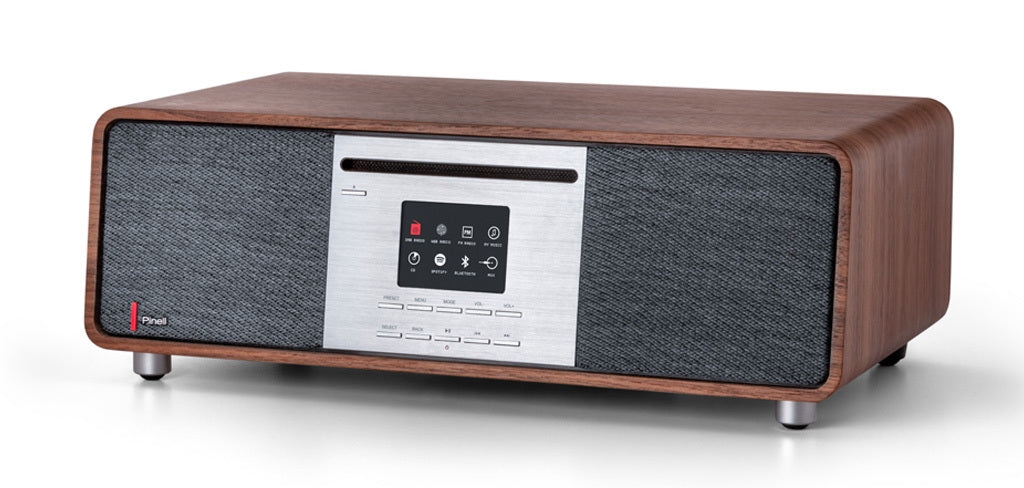 Pinell Supersound701-walnut complete stereo tafelradio