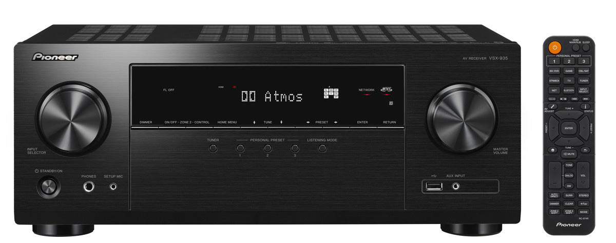 Pioneer VSX-935B surround receiver, werkt ook met Sonos