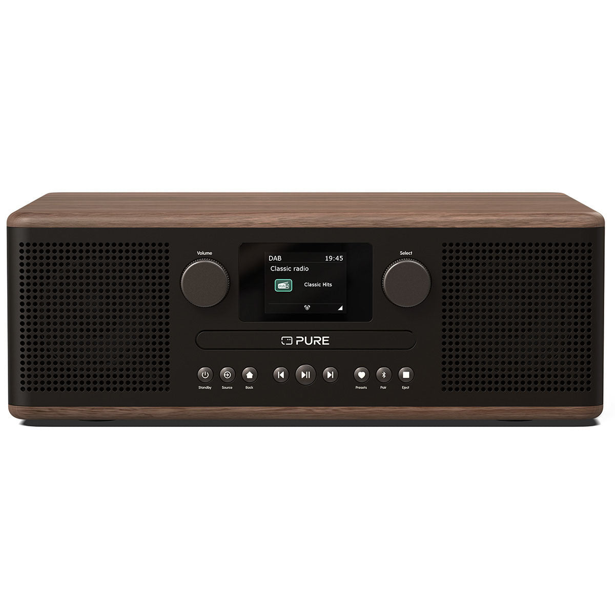 Pure Classic C-D6 CoffeeBlack stereo tafelradio