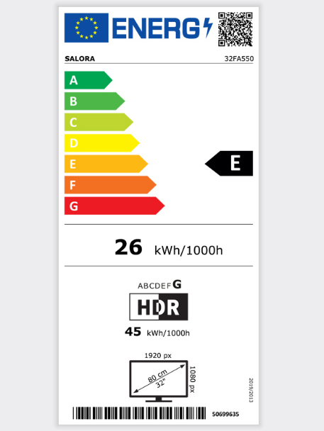 Salora 32FA550 Led televisie met Android smart TV en Chromecast