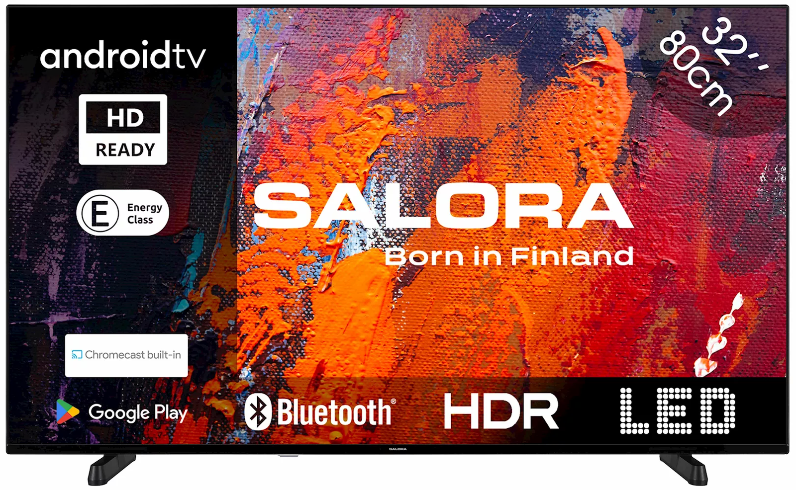 Salora 32HA550 Led televisie met Android smart TV en Chromecast