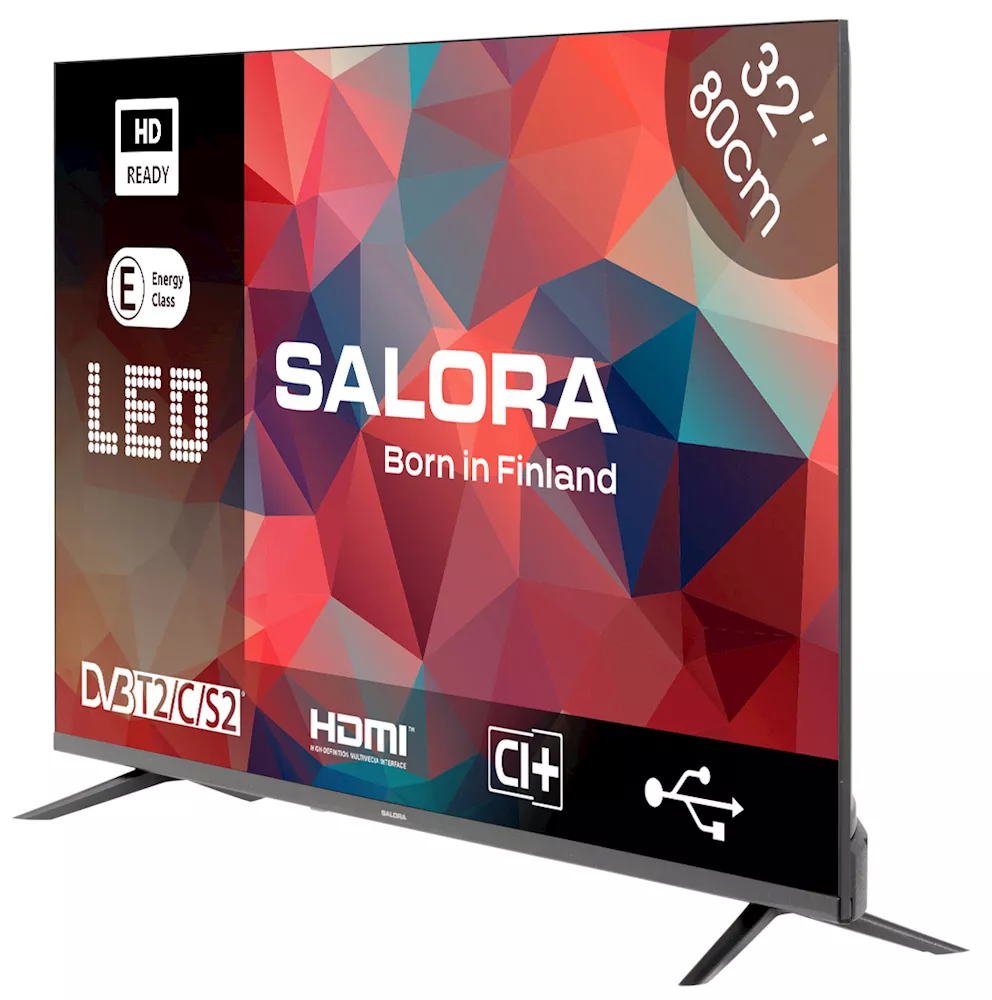 Salora 32HDB200 Led televisie met DVB-C/T2/S2 tuner