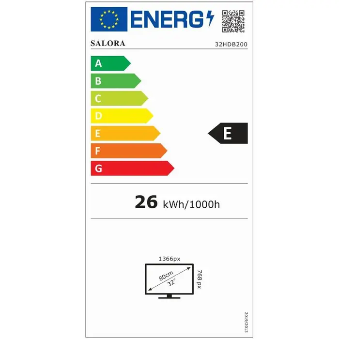 Salora 32HDB200 Led televisie met DVB-C/T2/S2 tuner