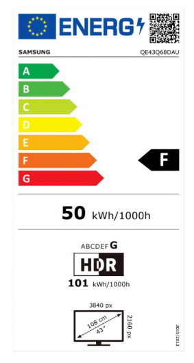 Samsung QE43Q68DAUXXN smart televisie met QLED scherm