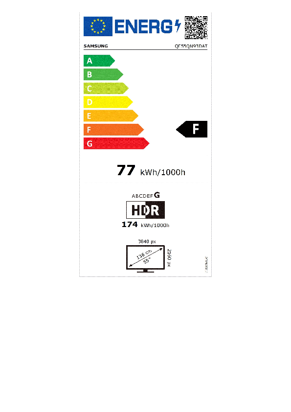 Samsung QE55QN93DATXXN Neo QLED smart televisie