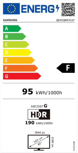 Samsung QE65QN93CATXXN Smart Televisie met QLED kwaliteit scherm