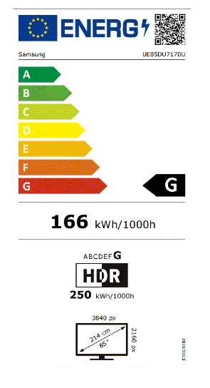 Samsung UE85DU7170UXXN Grootscherm Smart Televisie