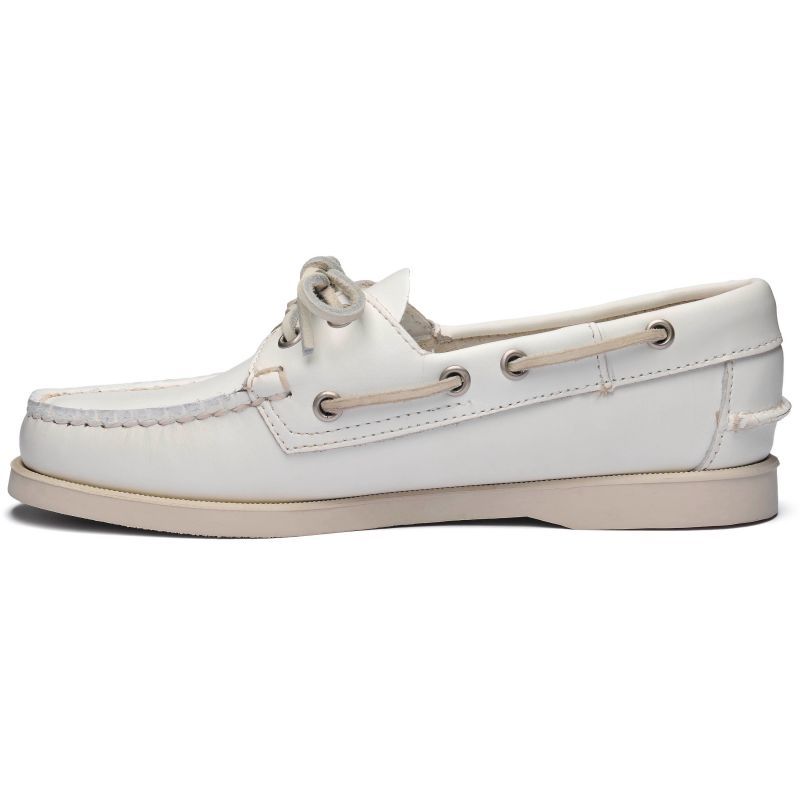 Sebago Docksides Portland bootschoenen wit dames