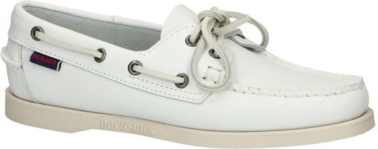 Sebago Docksides Portland bootschoenen wit dames