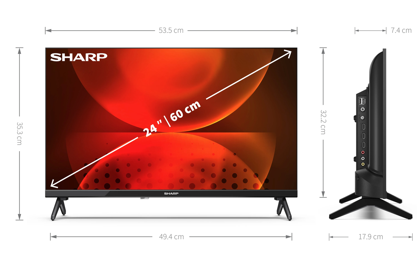 Sharp 24FH2 Smart televisie met Android