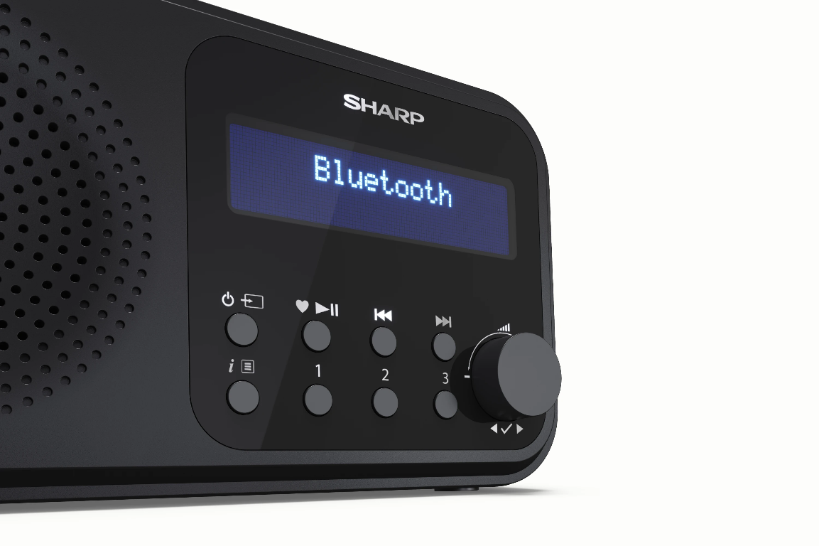 Sharp DR-P420BK ZWART radio met klok