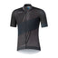 Shimano Kita fietsshirt korte mouwen zwart met blauw heren