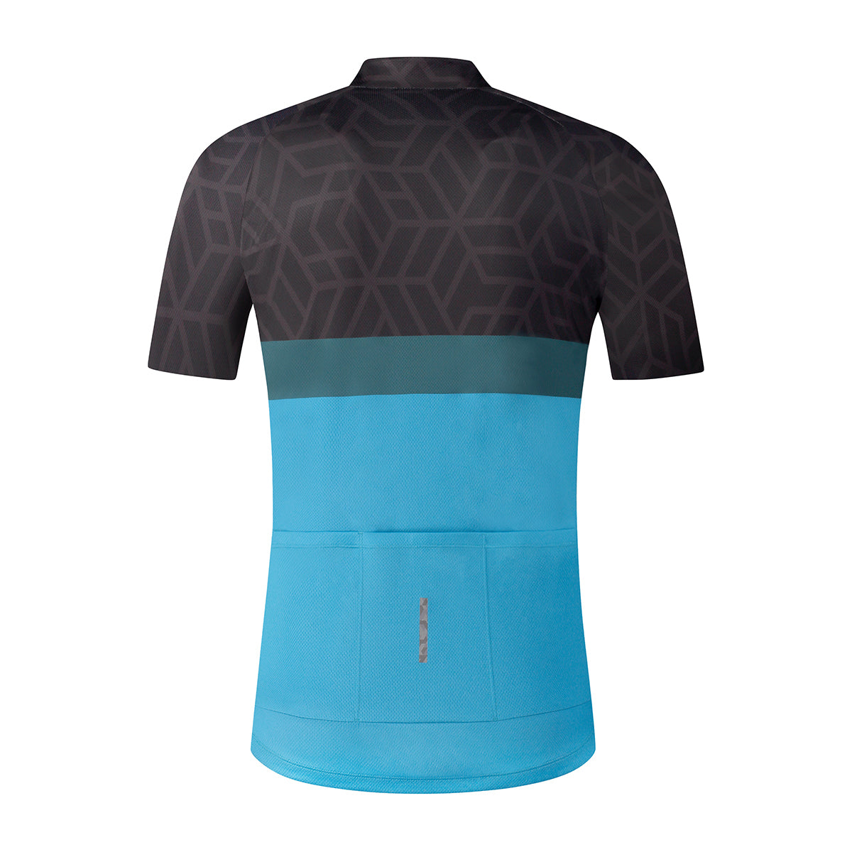 Shimano Team fietsshirt korte mouwen zwart met blauw heren