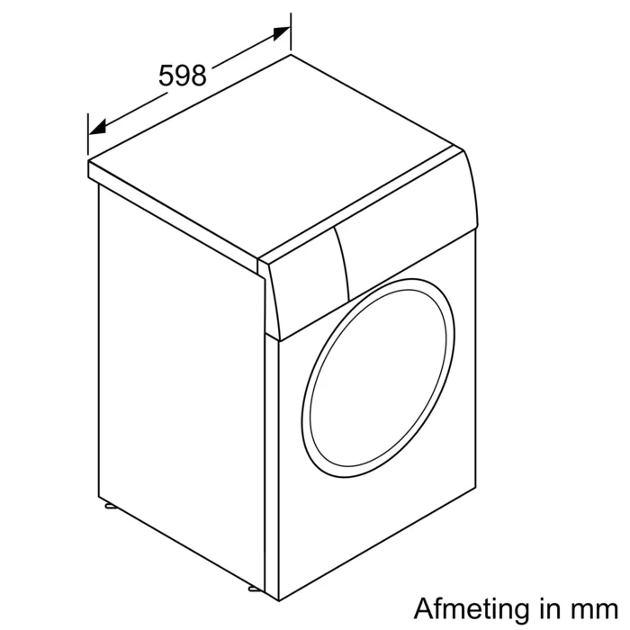 Siemens WG56B2AMNL Wasmachine Home Connect, extra klasse model met 5 jaar garantie