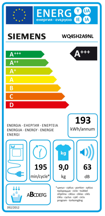 Siemens WQ45H2A9NL extra klasse model met 5 jaar garantie