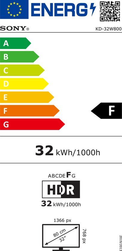 Sony KD32W800PAEP met Bravia Engine en Google TV