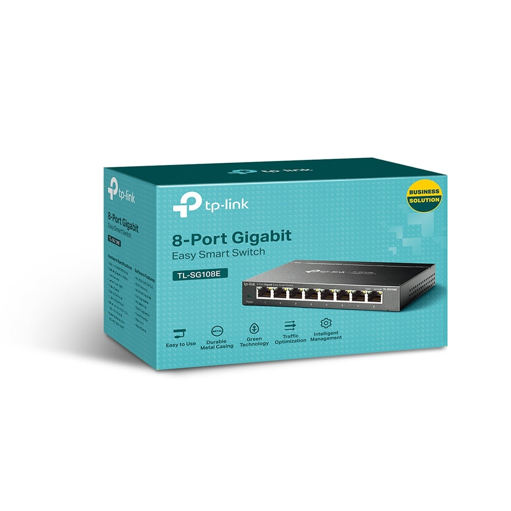 TP-Link TL-SG108E Netwerk 8-Port Smart Switch