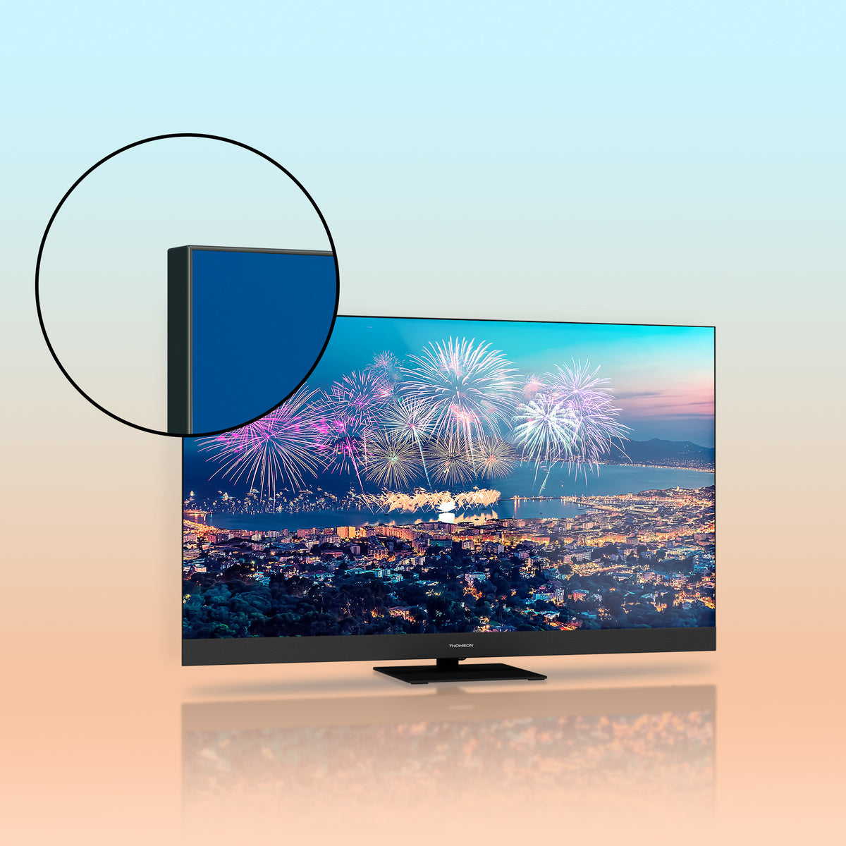 Thomson 50QG6C14 QLED Plus televisie met Google TV en front speaker