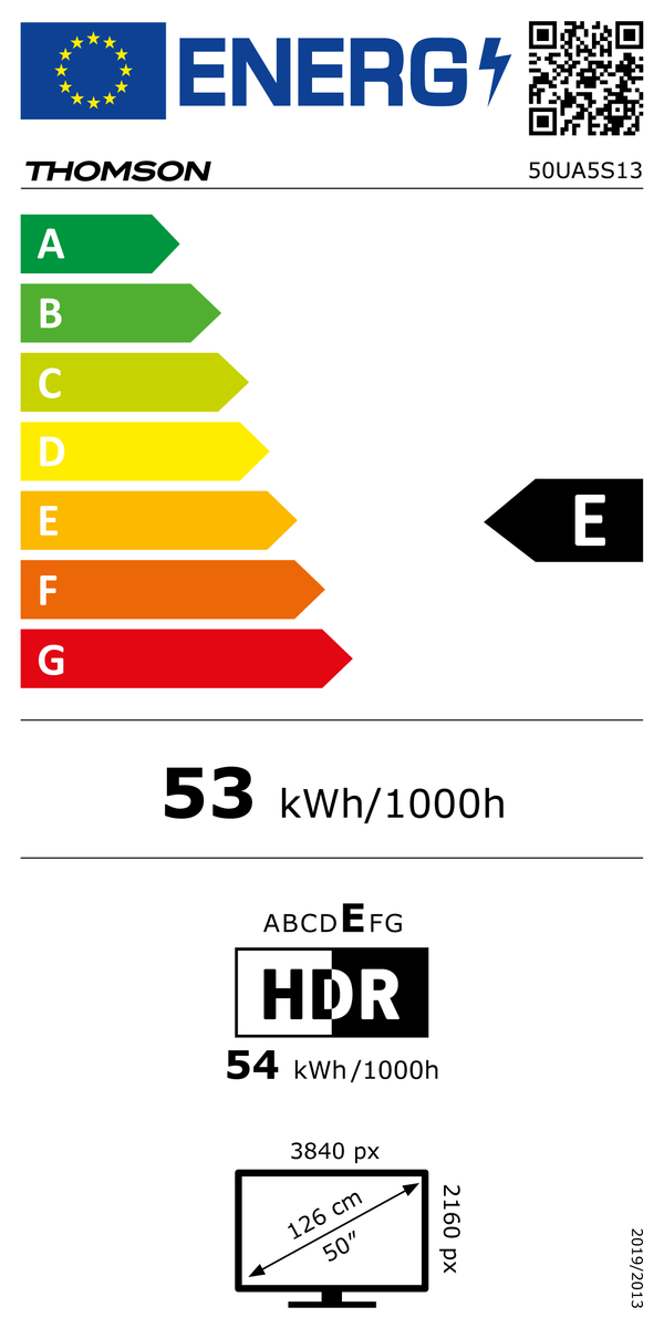 Thomson 50UA5S13 Ultra HD Smart Televisie