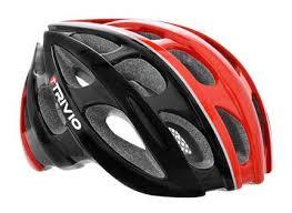 Trivio Cirrus fietshelm zwart/rood/wit