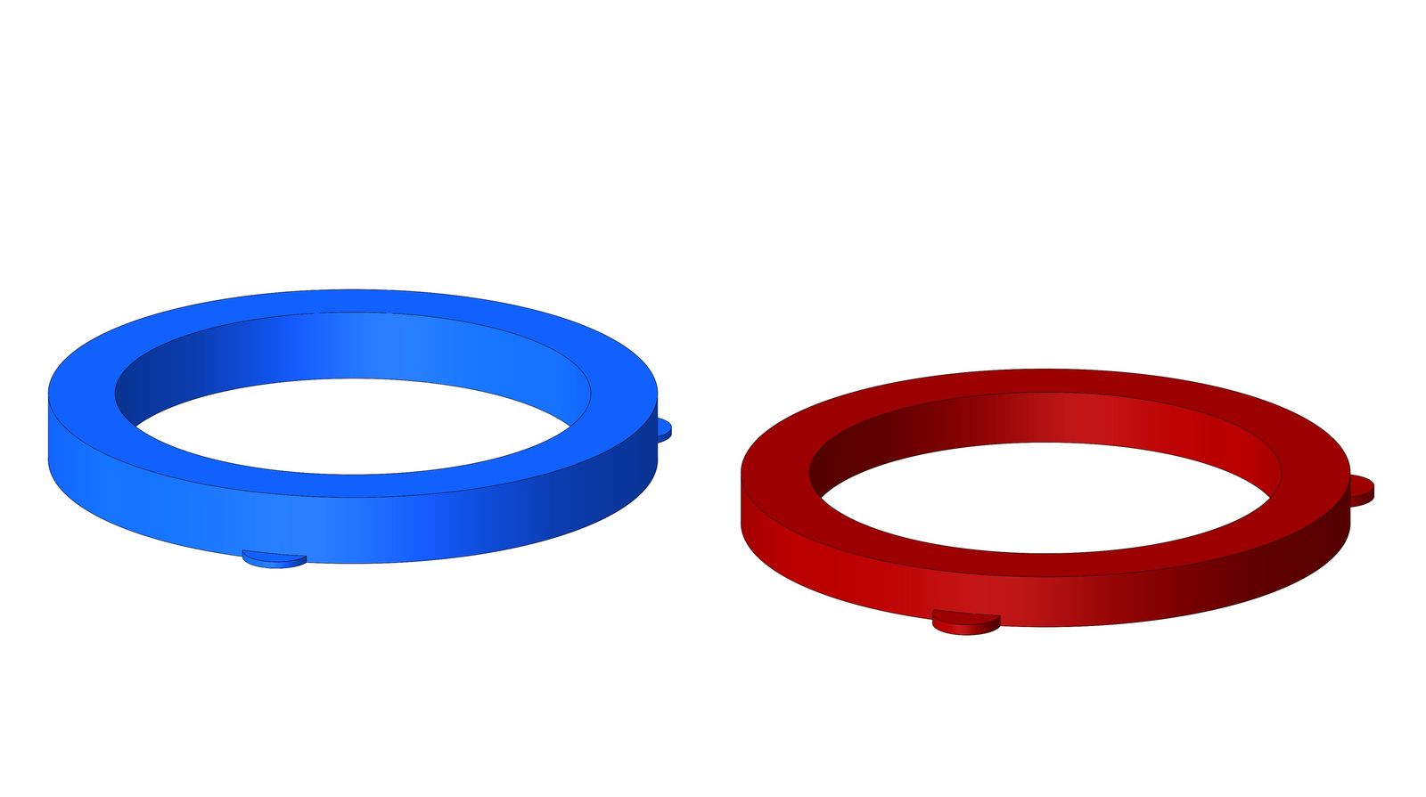 TruDesign Aquavalve Ring Blauw pakking dik