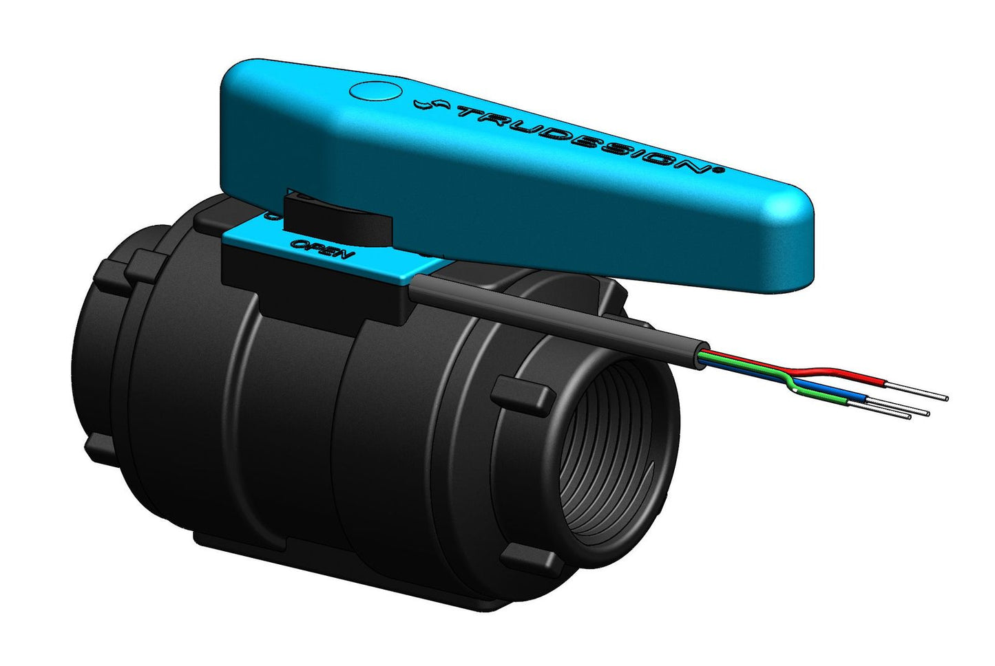 TruDesign Kogelkraan 25 mm (1 inch) BSP schroefdraad met sensor kunststof