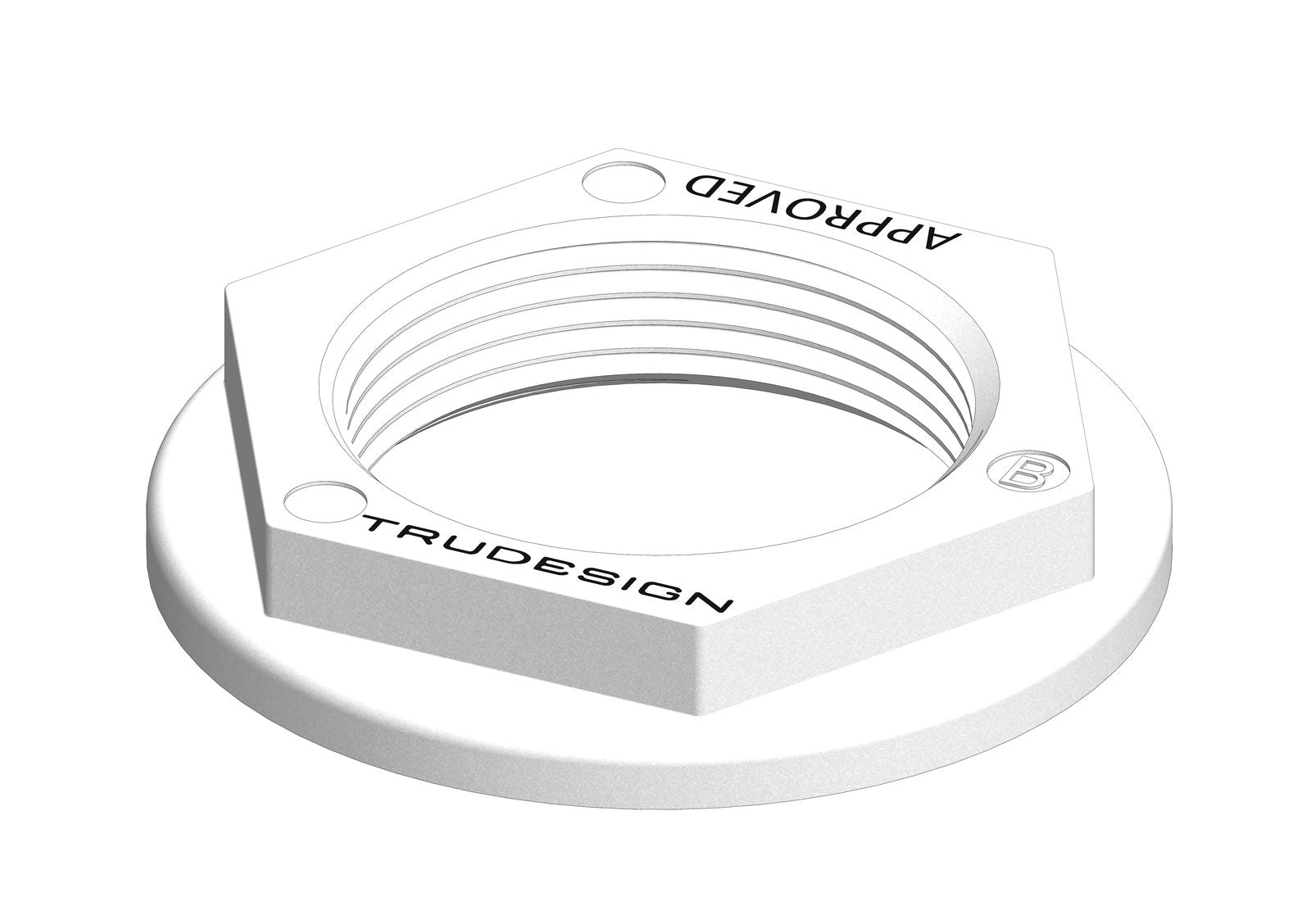 TruDesign Moer 38 mm (1 1/2 inch) BSP wit