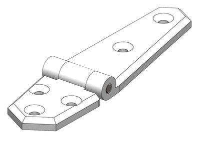 TruDesign Schanier Lang inclusief 316 S/S schanierpen wit