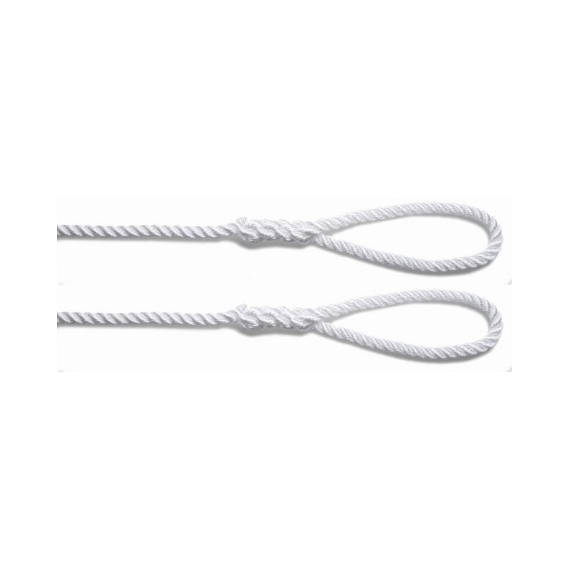 U-Rope Fenderlijn 8 mm x 2 m met 5 cm oogsplits zwart (2 stuks)