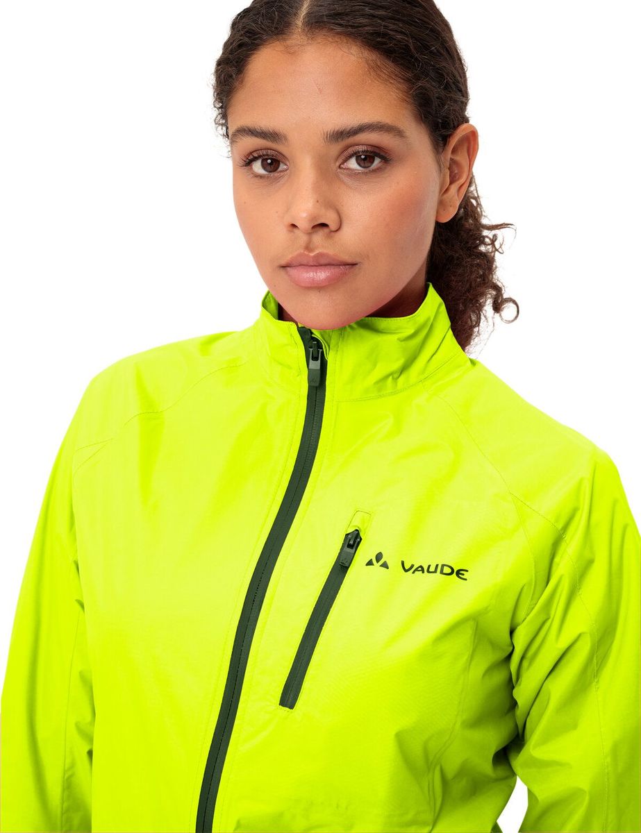 Vaude Drop III Regenjack neon geel dames