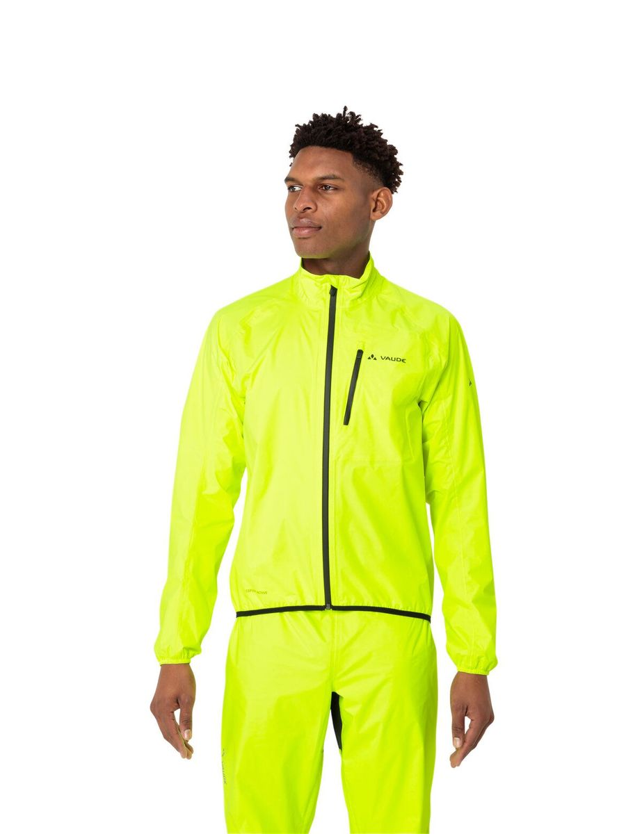 Vaude Drop III Regenjack neon geel heren