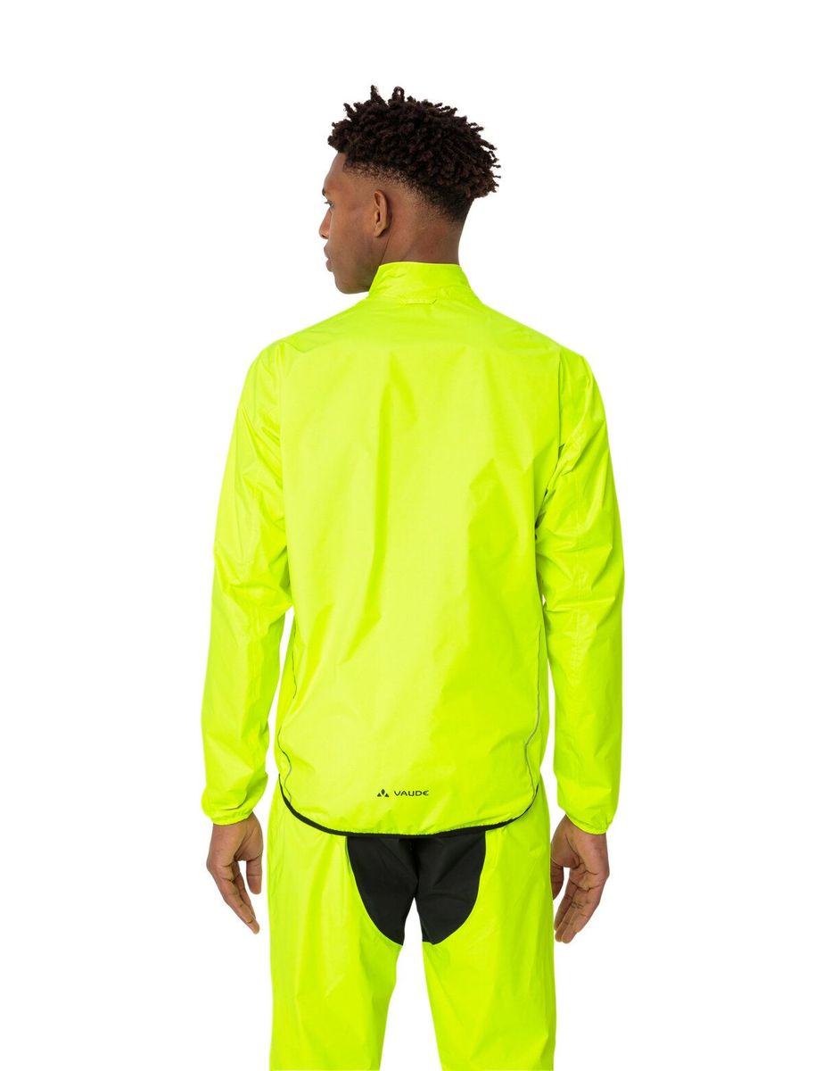 Vaude Drop III Regenjack neon geel heren