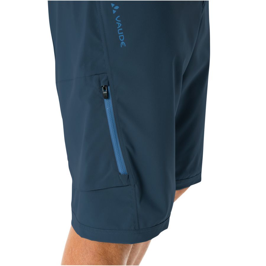 Vaude Ledro MTB fietsbroek kort blauw heren