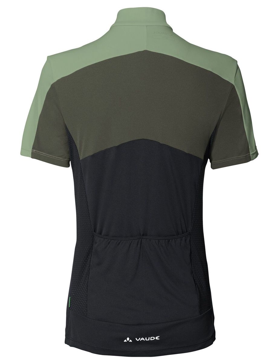 Vaude Matera FZ Tricot fietsshirt korte mouwen groen dames