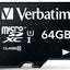 Verbatim VB44084 Micro SDXC Card 64Gb Class 10 inclusief adapter