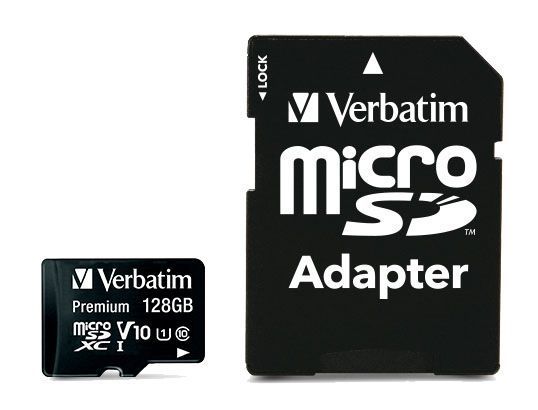 Verbatim VB44085 Micro SDXC Card 128 Gb Class 10 incusief adapter