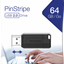 Verbatim VB49065 USB DRIVE 2.0 pinstripe 64Gb black