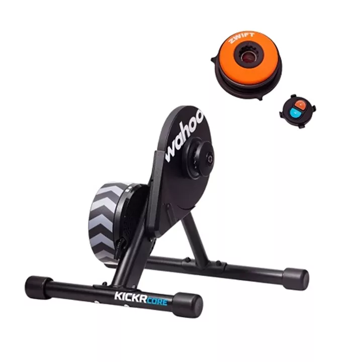 Wahoo KICKR Core met Zwift COG/Click V2 fietstrainer