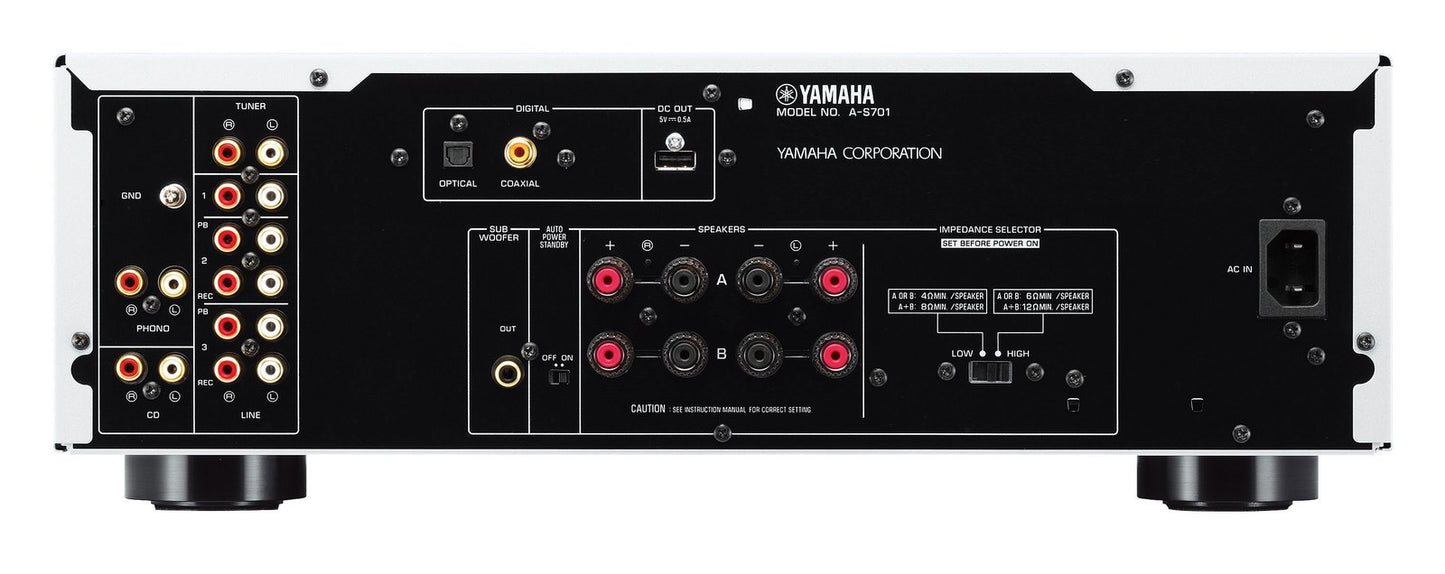 Yamaha A-S701BL zwart TOP-art design versterker